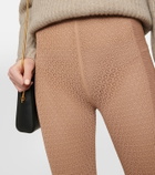 Khaite - Lace stirrup leggings