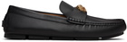 Versace Black 'La Medusa' Driver Loafers