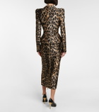 Balmain Leopard-jacquard blazer