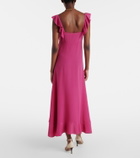 Chloé Ruffled silk midi dress