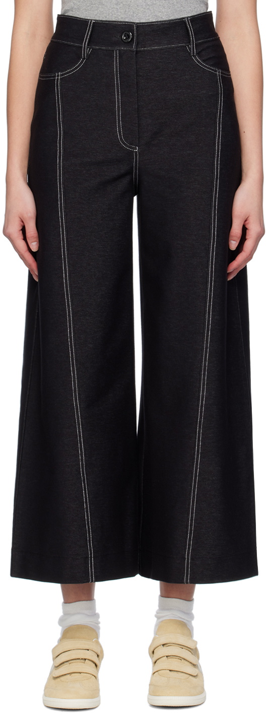 Max Mara Leisure Black Foster Trousers