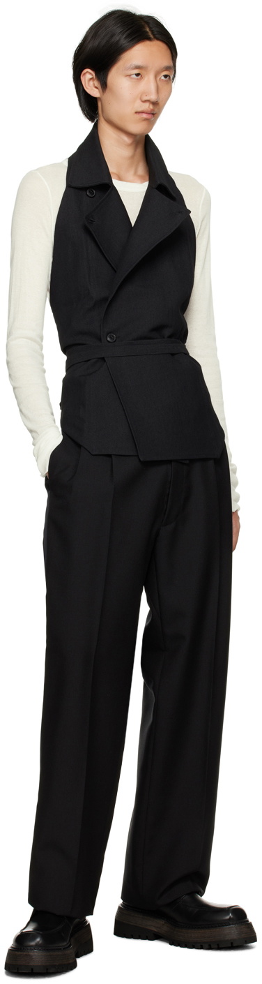 Jan-Jan Van Essche Black Open Back Vest