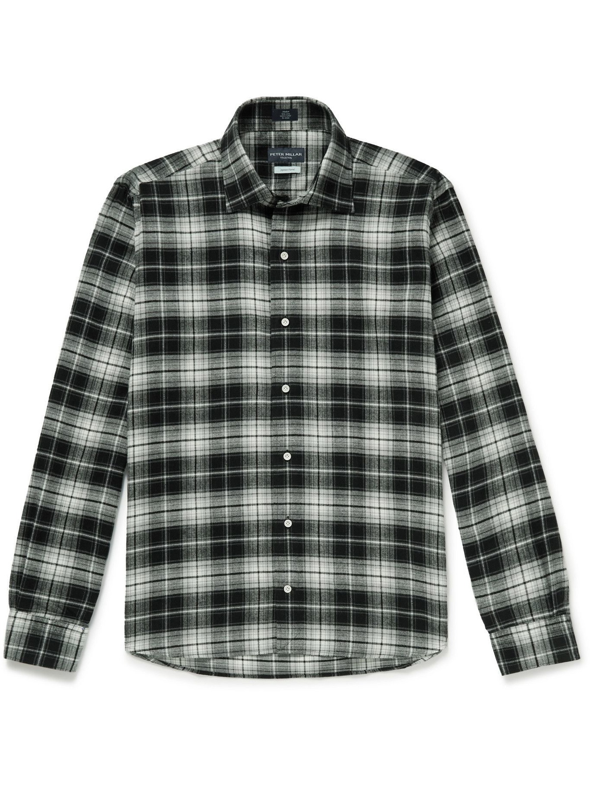 Peter Millar - Checked Cotton-Flannel Shirt - Black Peter Millar