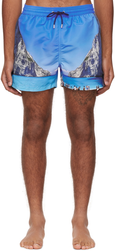 Photo: Paul Smith Blue Shipwreck Swim Shorts