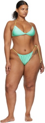 DOS SWIM SSENSE Exclusive Green Isa & Nova Bikini