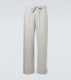 Frescobol Carioca Luan linen and cotton-blend straight pants