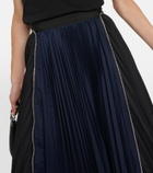 Sacai Pleated midi skirt