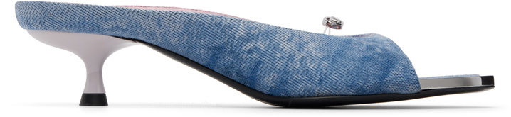 Photo: Diesel Blue D-Diam's-Low Denim Mule Heels