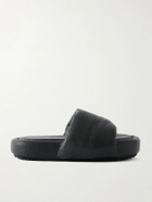 Rick Owens - Chancla Full-Grained Leather Slides - Black
