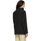 Lemaire Black Wool Single-Breasted Blazer