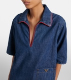 Valentino VGold denim top