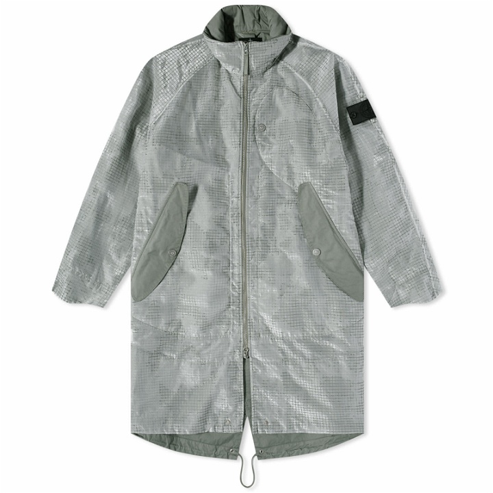 Photo: Stone Island Shadow Project Men's Distorted Ripstop Camo Parka Jacket in Mud