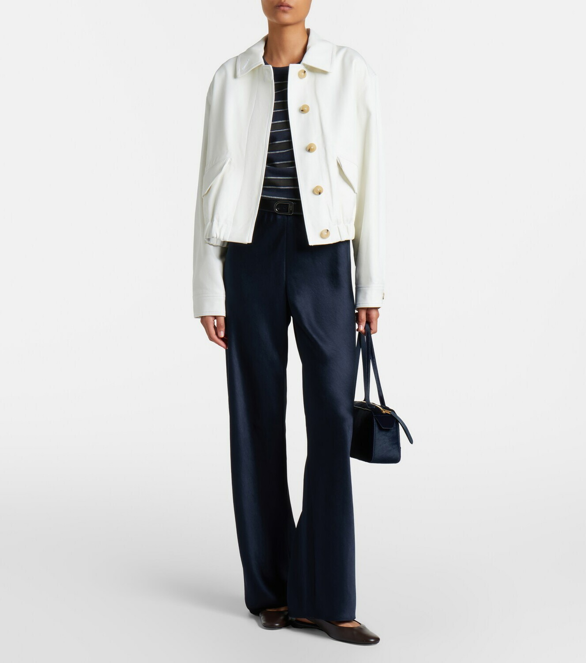 Vince Cotton twill blouson jacket