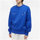 MKI Men's Square Logo Crew Sweatshirt in Royal Blue