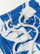 Polo Ralph Lauren - Traveler Straight-Leg Mid-Length Printed Recycled Swim Shorts - Blue