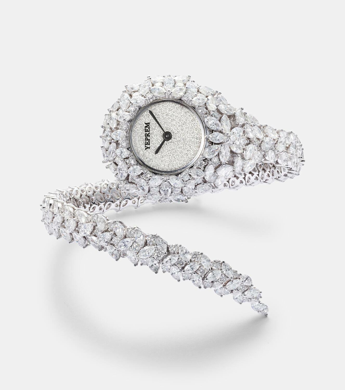 Yeprem Y-Momento 18kt white gold watches with diamonds