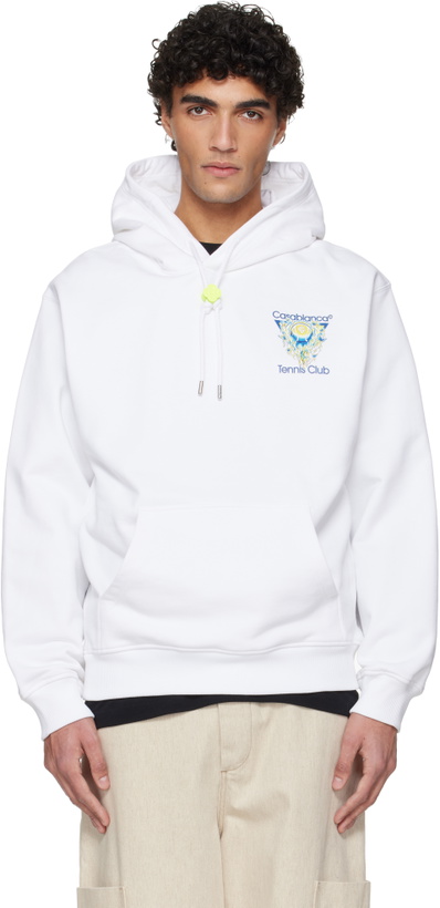 Photo: Casablanca White 'Tennis Club' Icon Hoodie