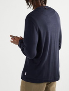 Orlebar Brown - Harrison Modal and Cashmere-Blend Henley Shirt - Blue