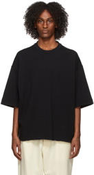 Jil Sander Black Boxy Short Sleeve Sweatshirt