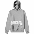 Cole Buxton Men's Boxing Print Popover Hoody in Grey Marl