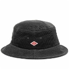Danton Men's 8.5 Whale Courdroy Bucket Hat in Black