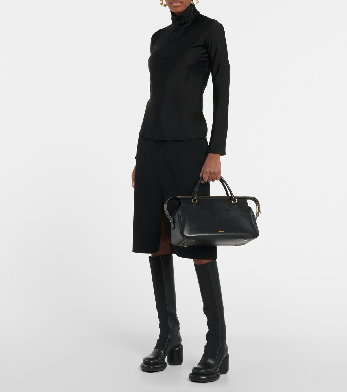 Jil Sander - Elephant MD leather shoulder bag Jil Sander