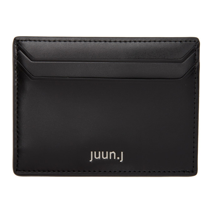 Photo: Juun.J Black Polished Leather Card Holder