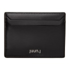 Juun.J Black Polished Leather Card Holder