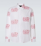Simone Rocha Embroidered cotton poplin shirt