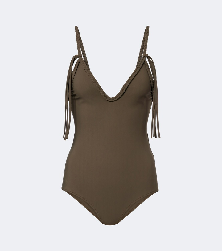Photo: Bottega Veneta Braided-trim swimsuit