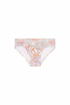 Diesel Metallic swim briefs with floral print - Swim briefs - Man -