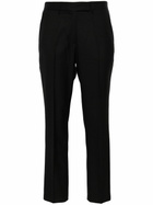 RACIL Black Mick Wool Cropped Trousers
