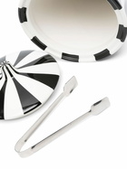 Jonathan Adler Black Vice Rocks Striped Ice Bucket