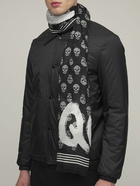 ALEXANDER MCQUEEN - Graffiti Logo Modal Biker Scarf