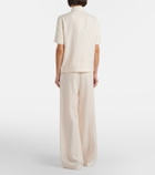 Loro Piana Lodger linen and wool wide-leg pants