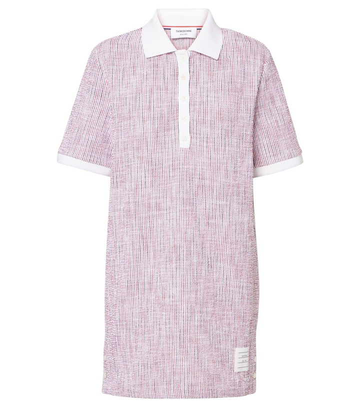 Photo: Thom Browne Striped cotton-blend tweed polo dress