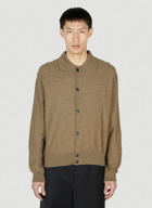 Lemaire - Convertible Collar Cardigan in Brown