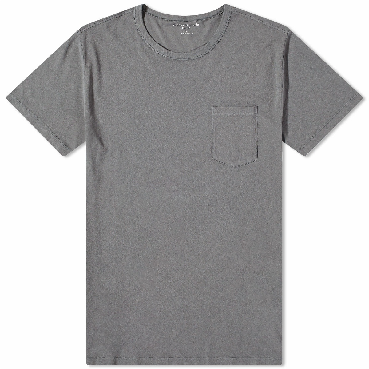 Officine Generale Men's Officine Générale Pocket T-Shirt in Charcoal ...