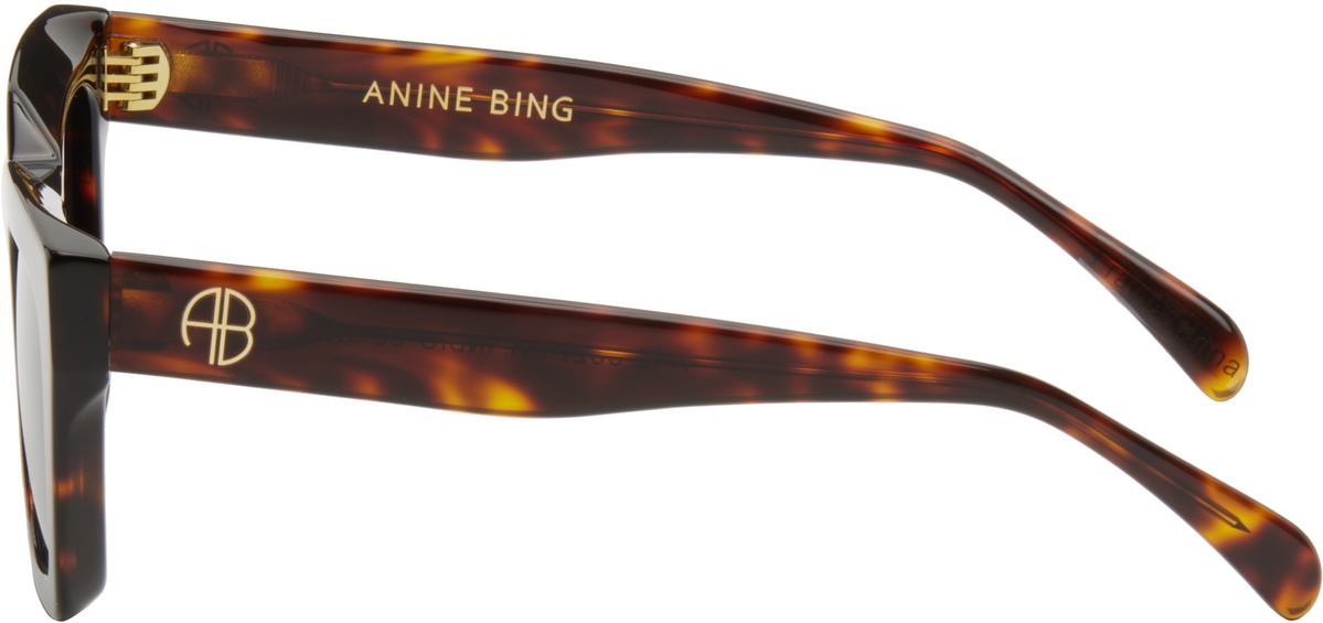 ANINE BING Brown Indio Sunglasses