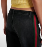 Gucci Web Stripe straight jeans