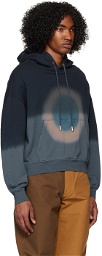 Eckhaus Latta Navy Relaxed-Fit Hoodie