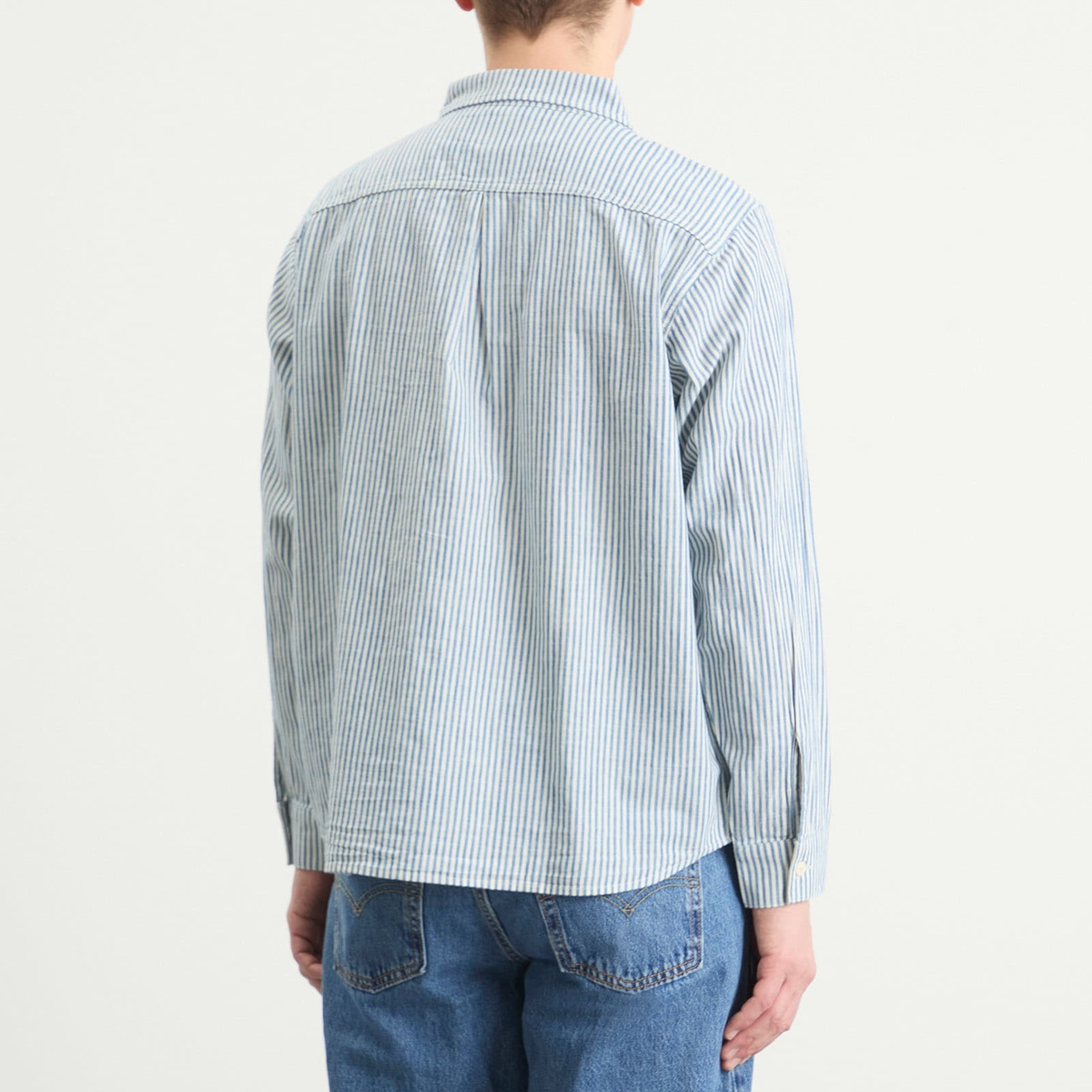 Levi's Men's Blue Tab Work Shirt in Blue Light Chambray