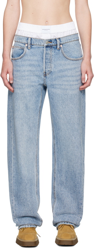 Photo: Alexander Wang Blue Balloon Pre-Styled Jeans