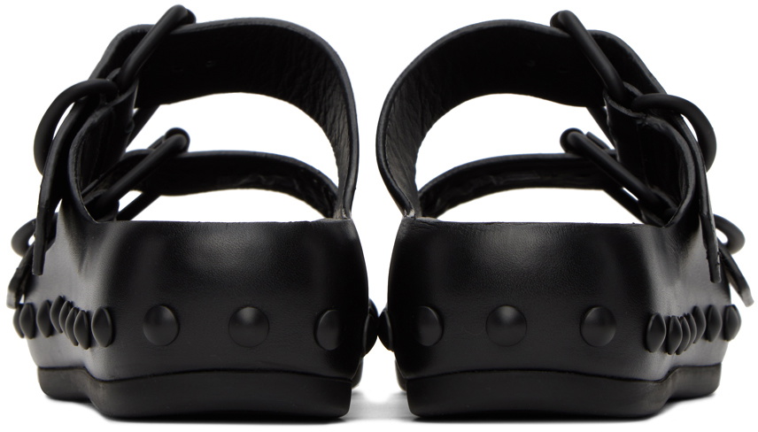At.Kollektive Black Natacha Ramsay Levi Edition Studded Two Sandals