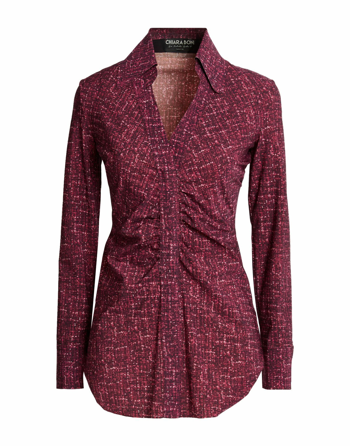Chiara Boni La Petite Robe Womens Top Burgundy