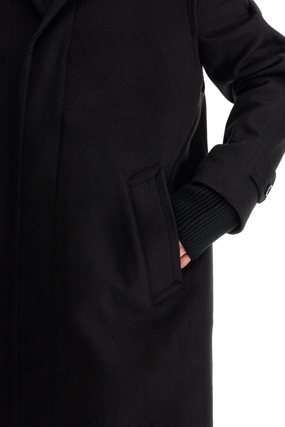 RIER woolen loden coat Black Rier