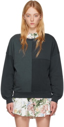 See by Chloé Blue Patchwork Sweatshirt