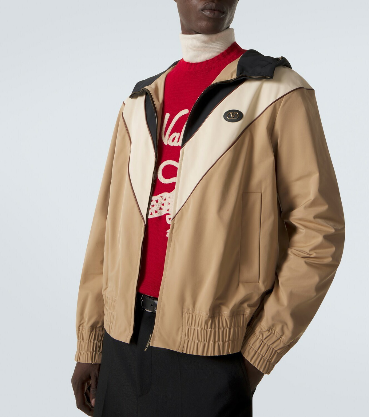 Valentino VLogo striped jacket