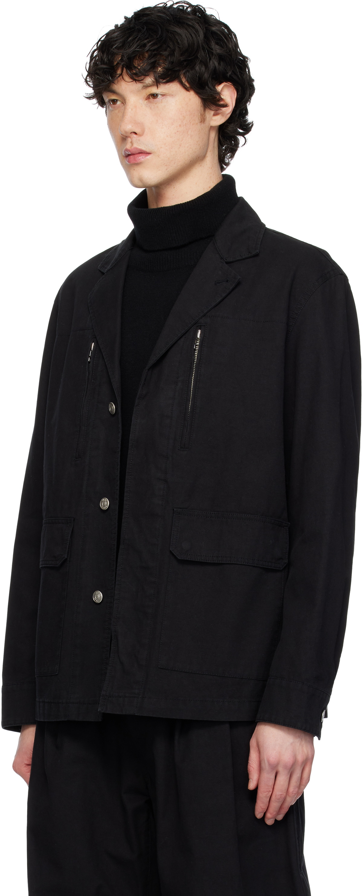 AFTER PRAY Black F-2 Work Blazer