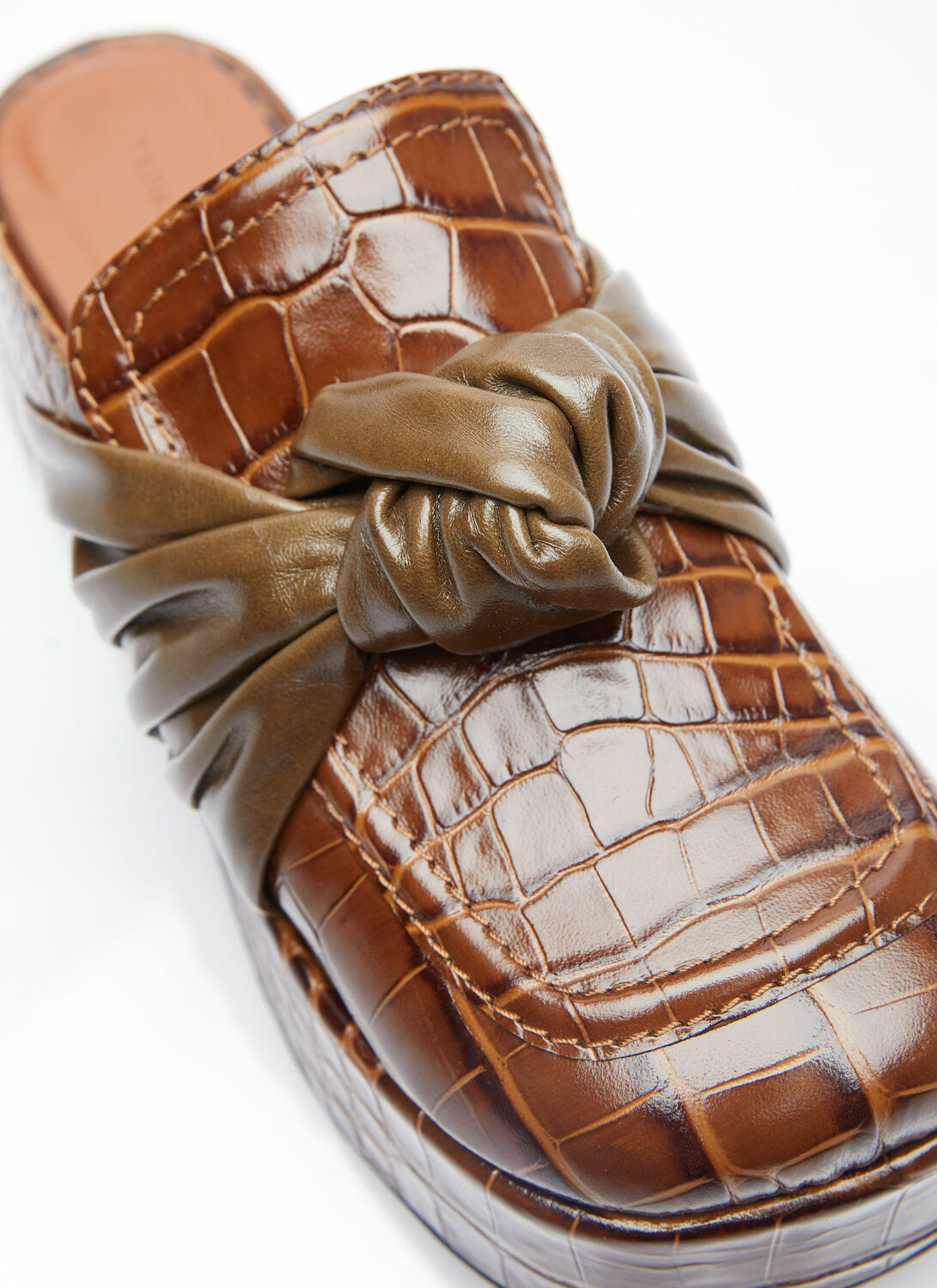 Rejina Pyo Knot Platform Mules